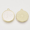 Pearlized Style Resin Pendants PALLOY-N150-10A-2