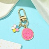Alloy Enamel Pendant Decorations HJEW-YW00008-04-1