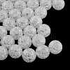 Transparent Crackle Acrylic Beads X-CACR-R008-20mm-12-2