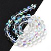 Transparent Glass Beads GLAA-B022-8mm-14-2