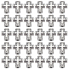 100Pcs Tibetan Style Zinc Alloy Beads FIND-HY0004-28-1