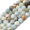 Natural Flower Amazonite Beads Strands G-Z119-A08-02-3