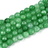 Dyed Natural White Jade Beads Strands X-G-T139-4mm-60-17-4