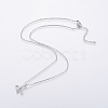 304 Stainless Steel Chain Necklaces NJEW-O108-40P-3