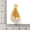 Rack Plating Brass & ABS Plastic Imitation Pearl Pendants KK-N255-03B-G-RS-3