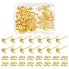 30Pcs Brass Stud Earring Findings KK-FS0001-13-1
