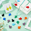 24Pcs 8 Colors Handmade Lampwork Beads LAMP-DC0001-27-4