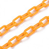 Handmade Opaque Acrylic Paperclip Chains X-KY-S166-002J-4