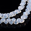 Diamond Shape Imitation Jade Glass Bead Strands EGLA-J059-J02-1
