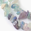 Natural Electroplated Fluorite Beads Strands G-G767-08A-3
