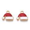 Golden Plated Alloy Enamel Charms ENAM-T009-96-RS-2