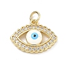 Brass Micro Pave Cubic Zirconia Pendants KK-H255-02B-G03-1