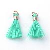 Polycotton(Polyester Cotton) Tassel Pendant Decorations OCOR-S102-30-2