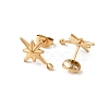 304 Stainless Steel Stud Earrings STAS-K291-13B-G-2
