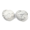 Heart Natural Howlite Palm Stone G-C186-03D-1