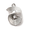 Brass Micro Pave Clear Cubic Zirconia Pendants KK-M274-03P-1