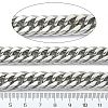 Tarnish Resistant 304 Stainless Steel Cuban Link Chains CHS-E030-04B-P-2