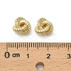 Brass Micro Pave Cubic Zirconia Charms KK-C107-02G-3