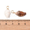120Pcs 3 Styles Shell Pendants PALLOY-HY00003-3