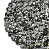 Natural Snowflake Obsidian Beads Strands G-C116-A78-02-3