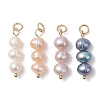 Natural Pearl Potato Pendants PALLOY-JF04849-1