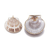 Electroplate Shell Pendants SSHEL-O019-33-2