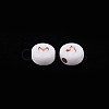 Plating Acrylic Beads LS-PACR-YWC0001-01-2