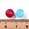 Baking Paint Imitation Jade Glass Beads X1-DGLA-Q021-8mm-M-4