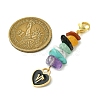 12Pcs 12 Styles Alloy Enamel Heart Constellation Pendant Decoration HJEW-JM02631-3
