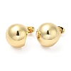 Rack Plating Brass Round Ball Stud Earrings X-EJEW-D064-05G-1