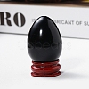 Easter Raw Natural Obsidian Egg Display Decorations PW-WG89517-04-1