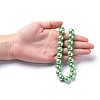 Eco-Friendly Dyed Glass Pearl Round Beads Strands HY-A002-12mm-RB008N-5