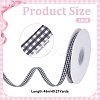 Polyester Tartan Pattern Ribbon OCOR-WH0101-157C-3