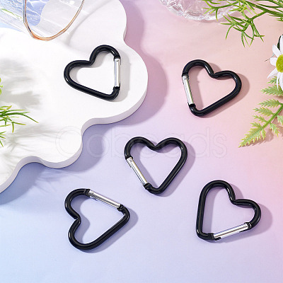 5Pcs Zinc Alloy Spring Gate Rings FIND-TA0009-73N-1