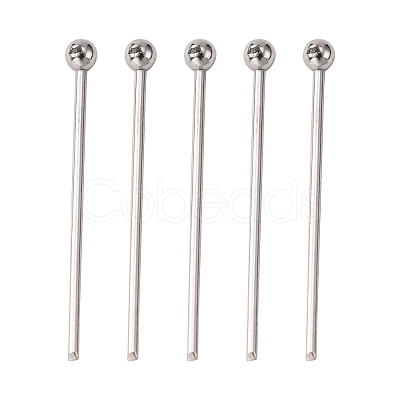 Tarnish Resistant 304 Stainless Steel Ball Head pins STAS-N017-02-20mm-1