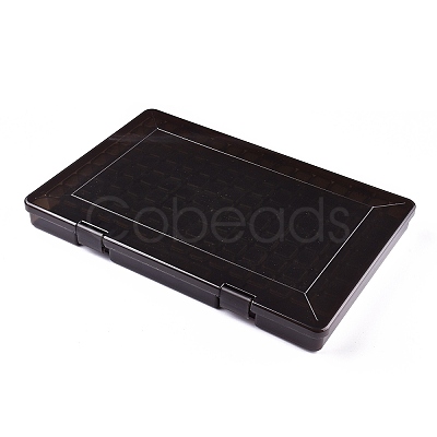 124 Grids Polypropylene(PP) Craft Organizer Case Storage Box CON-K004-08-1