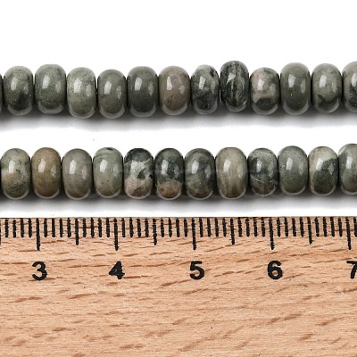 Natural Green Wood Lace Stone Wooden Jasper Beads Strands G-A280-A29-01-1