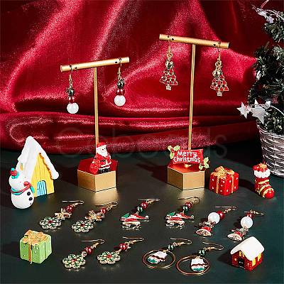 DIY Christmas Dangle Earrings Making Kit DIY-SC0019-52-1