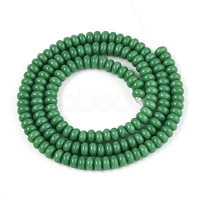 Opaque Solid Color Glass Beads Strands GLAA-ZX008-4mm-18C-1