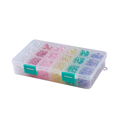 Eco-Friendly Transparent Acrylic Beads TACR-JP0001-09-1