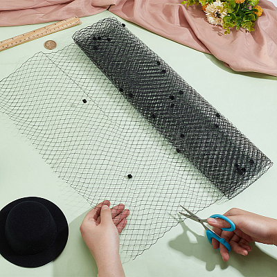 Deco Mesh Ribbons SRIB-WH0011-179B-01-1