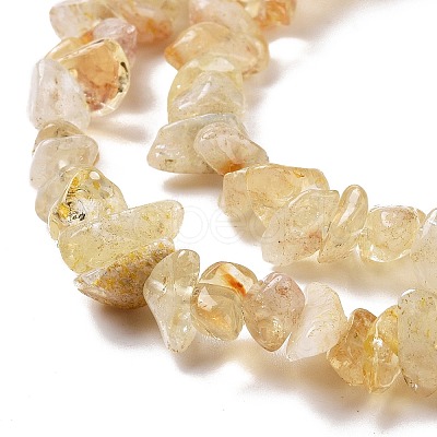 Natural Citrine Chips Beads X-F091-1