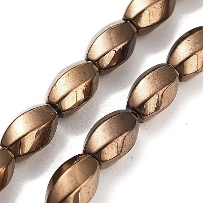 Synthetic Non-magnetic Hematite Beads Strands G-P545-G02-01D-1