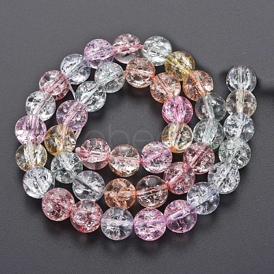 Crackle Glass Beads Strands GLAA-S192-B-009B-1