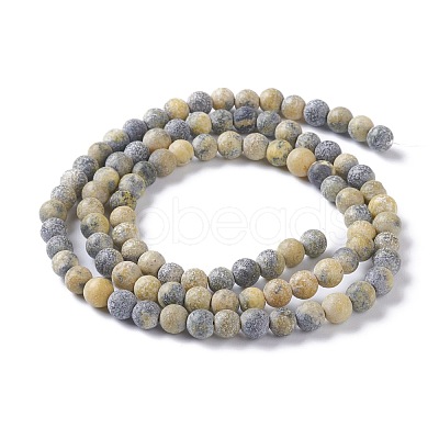 Natural Yellow Turquoise(Jasper) Beads Strands G-H245-02A-1