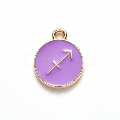 Alloy Enamel Pendants ENAM-S124-01B-01F-1