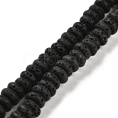 Natural Lava Rock Dyed Beads Strands G-L586-B01-02-1