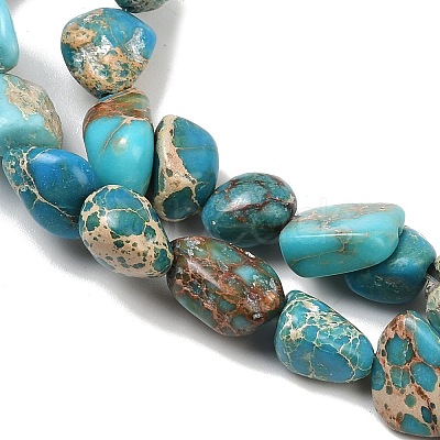 Dyed Natural Imperial Jasper Beads Strands G-A283-A01-01-1