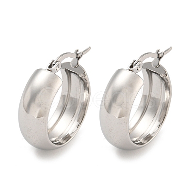 Tarnish Resistant 202 Stainless Steel Hoop Earrings EJEW-H003-38P-06-1
