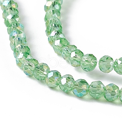 Electroplate Glass Beads Strands LS-EGLA-R048-2mm-10-1